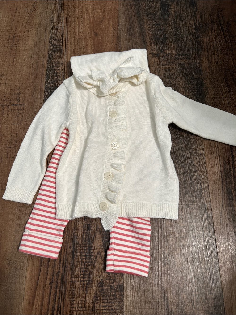 3 piece sweater set by Laura Ashley 3-6 months never worn